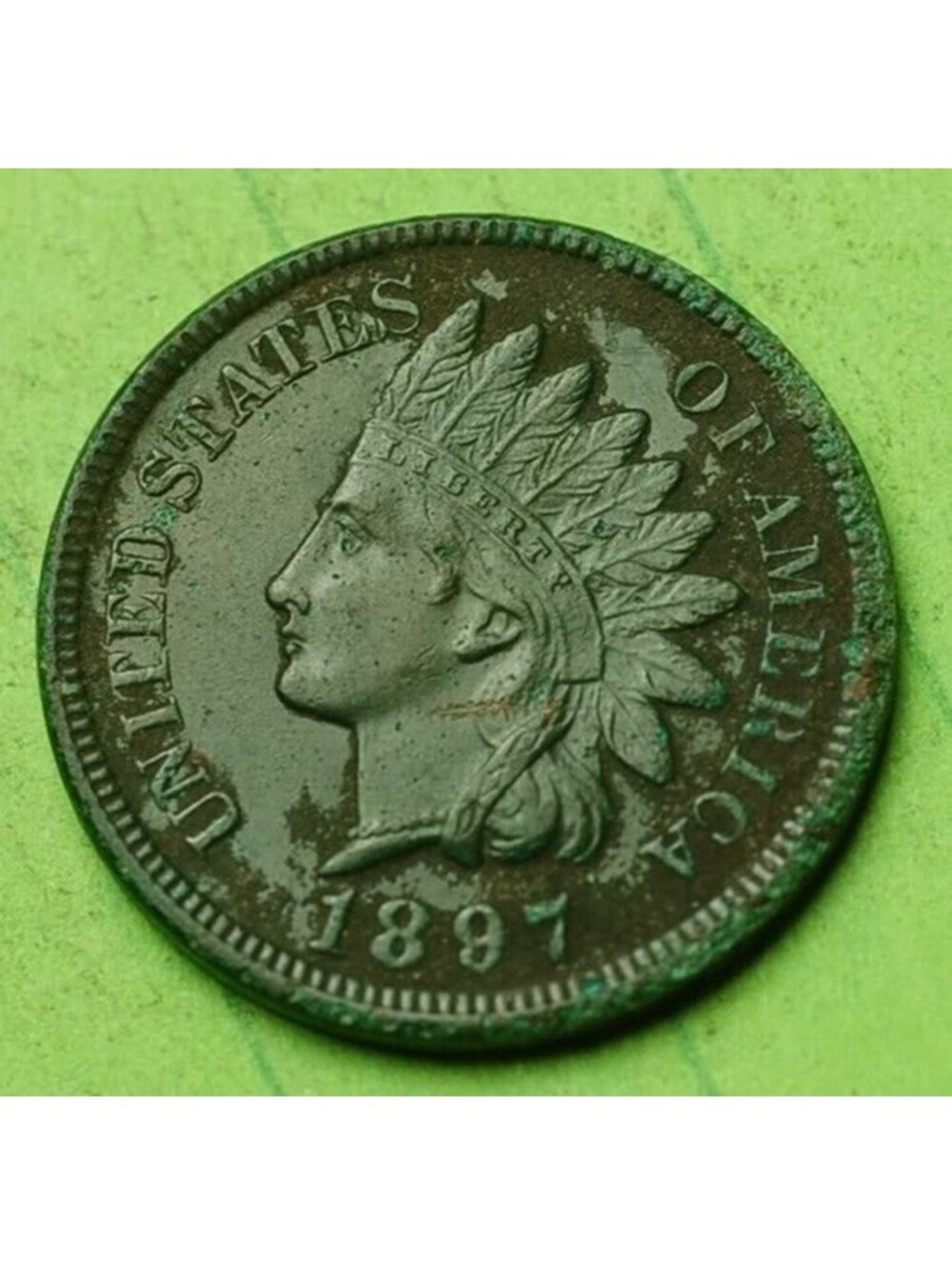 X421 1897 Indian Head Cent Penny 1c - Check Out Our Store old coin